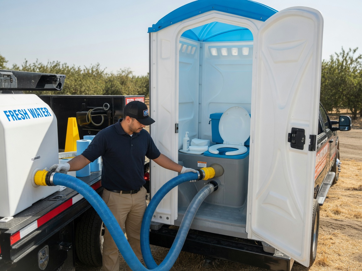 Flushable Porta Potty Rental services