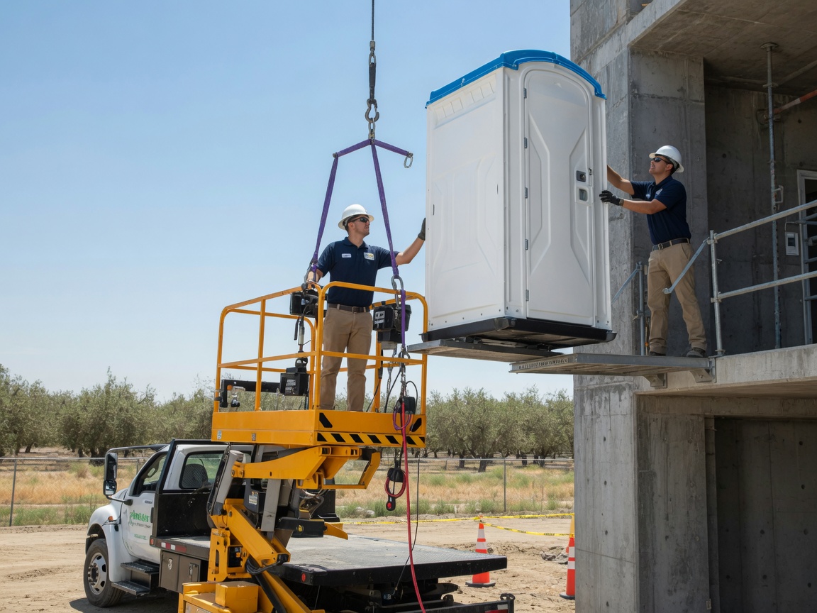 High-Rise Porta Potty Rental services
